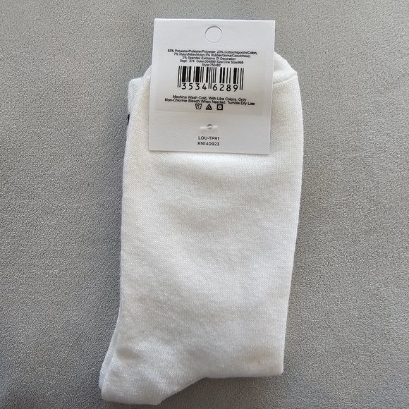 3for21 LOFT Lou and Grey Varsity Crew Socks - Picture 2 of 3